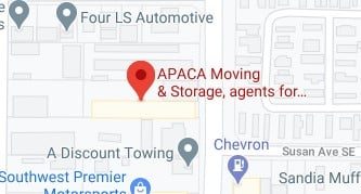 Address of Apaca moving company Albuquerque NM