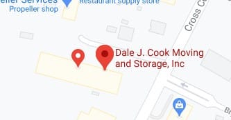 Address of Dale J Cook moving company North Charleston SC