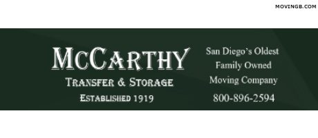 McCarthy transfer - San Diego Movers