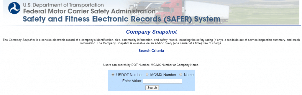 check your mover dot number