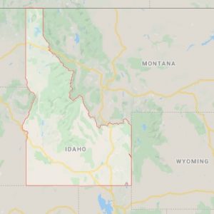 Idaho state map and movers